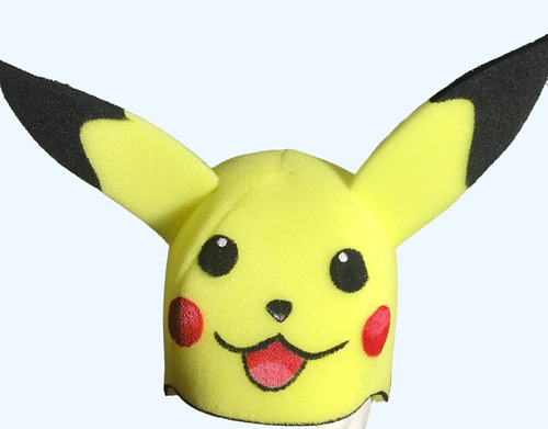Pikachu Pokemon Gorro Disfraz En Goma Espuma Cotillón Video