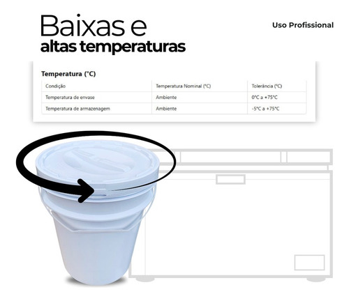 Balde Para Os Pés Alça Plástica E Tampa Rosca - Kit 6 Pçs