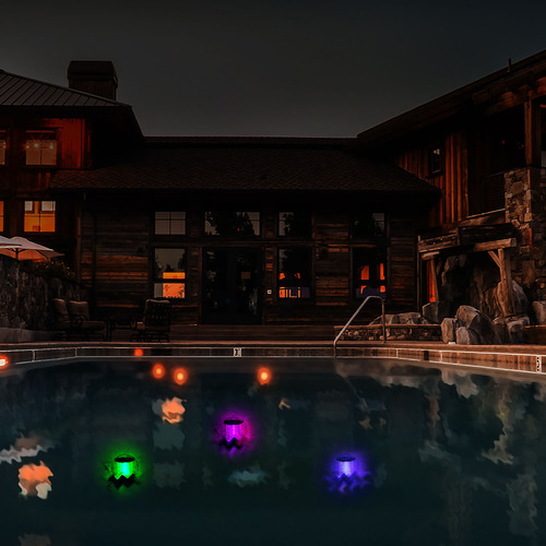 Luz Nocturna Led Led Para Exteriores, Flotador De Agua Color