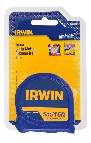 Trena Manual Irwin 5 Metros Com Trava - Qualidade Imbatível