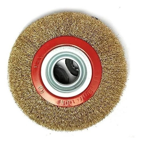 Cepillo Circular Acero Bronceado Amoladora Banco 150 Mm
