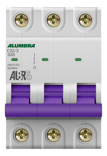Disjuntor Tripolar 3p 32a Curva C Albr3 Alumbra