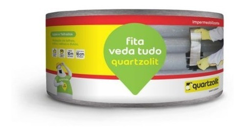 Fita Asfáltica Auto Adesiva Aluminizada 10cmx 10m Quartzolit