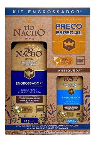 Kit Shampoo E Condicionador Engrossador - Tío Nacho