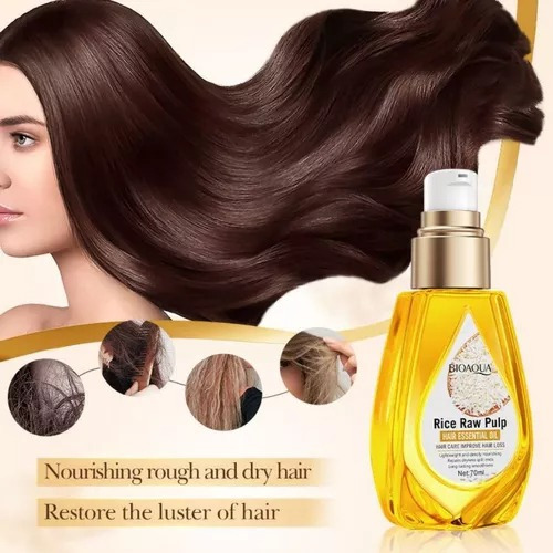 Aceite Para Cabello Pulpa Arroz Hidratación Y Brillo Bioaqua