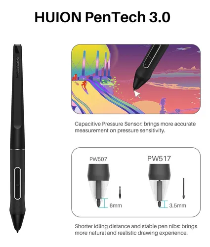Tableta De Dibujo Huion Kamvas 2 De 21,5 Pulgadas Con 120% D