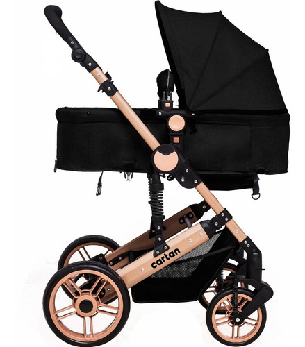 Coche Bebe Convertible En Asiento Y Moises Cuna Muy Seguro Estructura Resistente Tapizado De Calidad Plegable Liviano