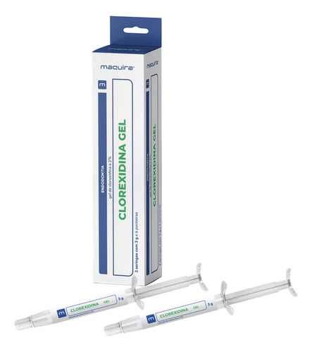 Clorexidina Gel 2% 2 Seringas 3g Clorhexidina - Maquira