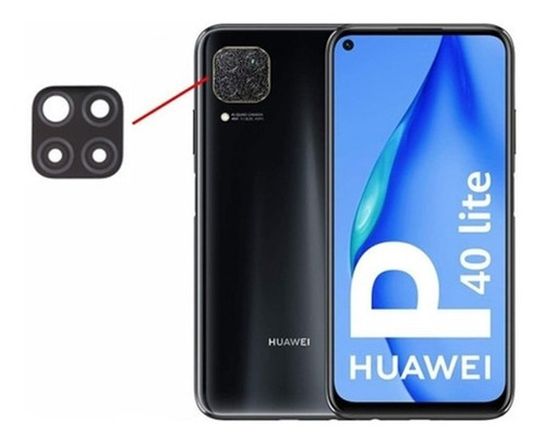 Mica Cámara Trasera Compatible Huawei P40 Lite Repuesto
