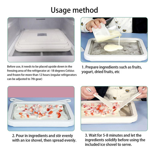Bandeja Para Hacer Helados Bandeja Para Máquina De Rollos De