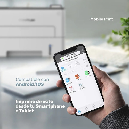 Imagen 6 de 6 de Impresora Laser Monocromatica Pantum P3010dw Wifi Doble Faz