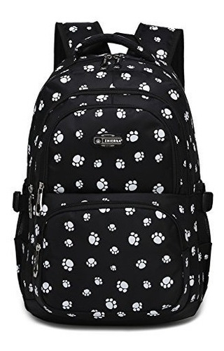 Mochila Con Diseño De Huellas Dactilares De Gatos Y Perro