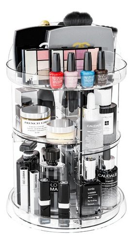 Organizador De Maquillaje Giratorio De 360 Grados, Caja De A
