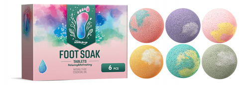 Bombas De Baño Para Pies Naturales, 6 Unidades, Set De Regal