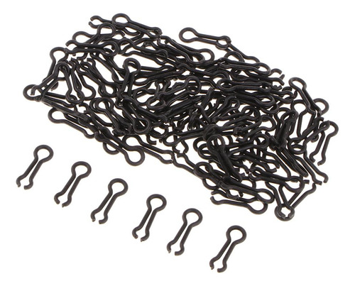 3 X 100pcs Sinker Eyes Eyelets Para Los Accesorios L Negro