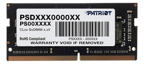 Memória Ram Patriot Signature 16gb Ddr4 2400 Mhz