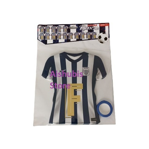 Cadeneta Banner Camiseta Alianza Lima Feliz Cumpleaños