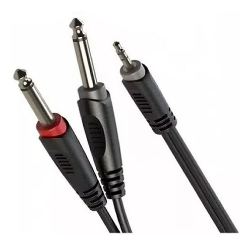 Imagen 1 de 2 de Cable Roxtone Rayc130l2 Miniplug St A 2 Plug Mono 2 Metros