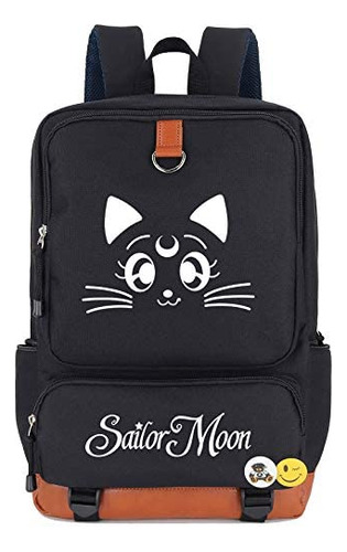 Mochila Roffatide Anime Sailor Moon Luna Cat Tsukino Usagi I