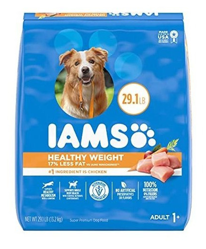 Pienso Para Perros Iams Control De Peso Saludable Con Pollo Real, 29.1 Lb