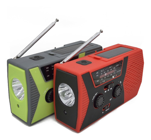 Portátil Ixx3 Impermeável Mão Crank Rádio Multifunções