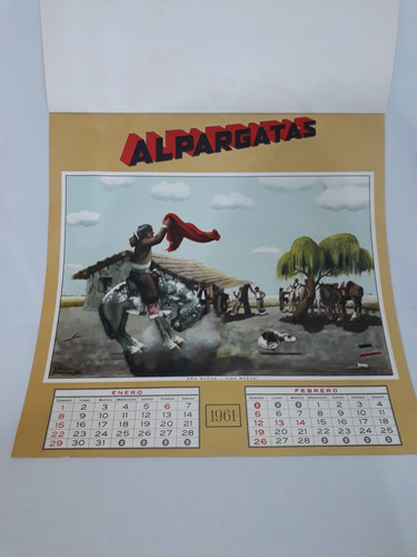 Almanaque Alpargata Molina Campos Año 1961 Completo