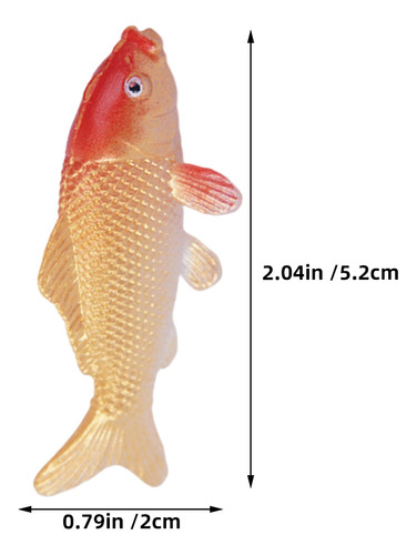 8 Figuras De Peces Koi En Miniatura, Modelo De Pez Falso