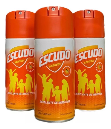 Escudo Repelente De Mosquitos 180cm3 Pack De 12