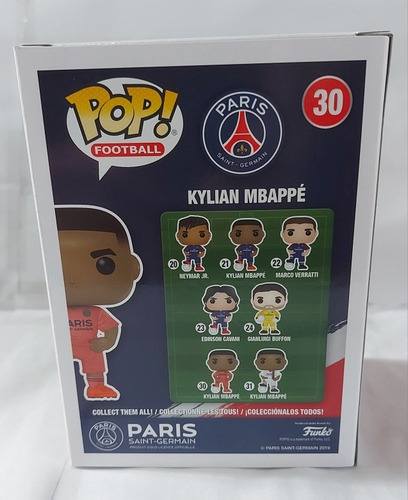 Funko Pop Kylian Mbappe 30 París Saint Germain Futbol