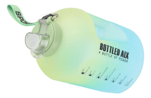 Botella De Agua Gradient De Plástico Portátil De Gran Capaci