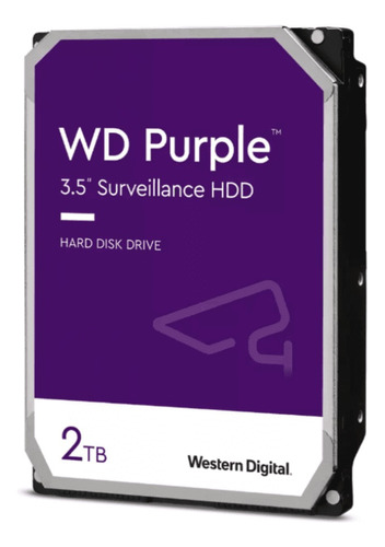 Disco Duro Western Digital 2tb Purple 3.5 Sata Dvr Nvr Color Púrpura