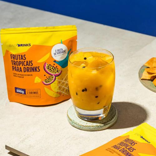 Kit 6 Sachês Easy Drinks Para Bebida +espuma Limão Siciliano