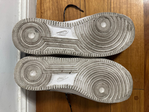 Zapatillas Nike Air Af 1 Negras Con Pipa Blanca (Usado)