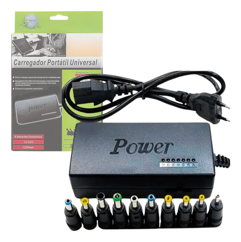 Adaptador Universal Para Notebook 9 Plugs - Lukton