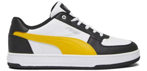 Tenis Puma Caven 2.0 Blanco Y Amarillo De Hombre 39229006