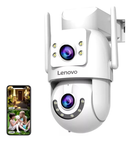 Camera Wifi Lenovo Full Hd 4k 6mpx A Prova Dágua De 2.4 5ghz