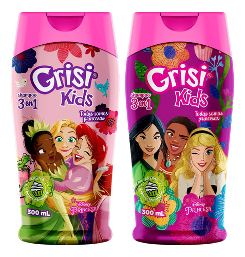 Grisi Kids Shampoo Infantil Princesas 3 En 1, 300 Ml
