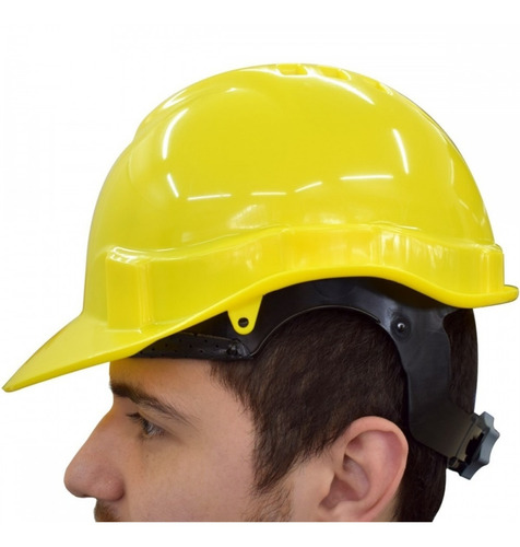 Casco De Seguridad De Obra Libus Certificado Unit Amarillo