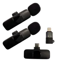 Comprar Micrófono Inalámbricox2 Solapero Celulares Usb - El Rey
