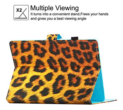 Funda Para Tableta 9.6 9.7 10 10.1 10.5 PuLG Tablet Leopard