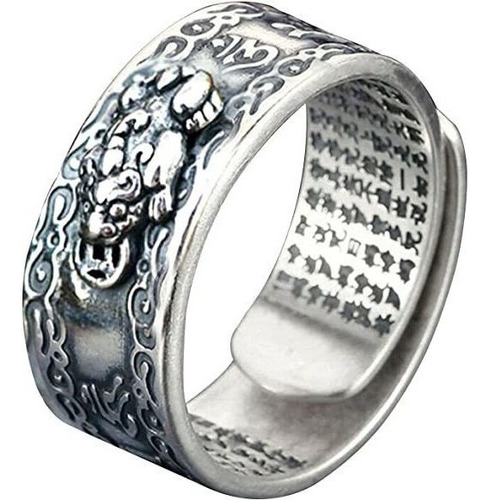 Anillo Pixiu 2 Piezas Feng Shui Para Prosperidad Abundancia