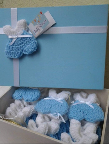 20 Souvenirs Tejido A Crochet Nacim. Bautismo Baby Shower