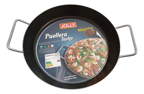Frigideira Antiaderente Paellera Tacho Aluminio 28cm Redonda