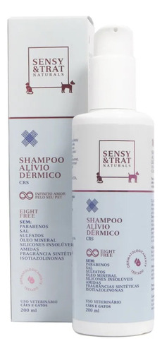 Shampoo Alívio Dérmico Sensy & Trat Cães E Gatos 200 Ml