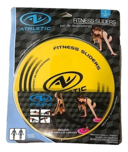 Fitness Sliders Par De Deslizadores Athletic Con Guía