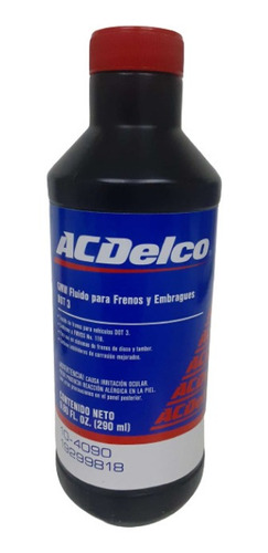 Liga Frenos Acdelco Dot3 290ml