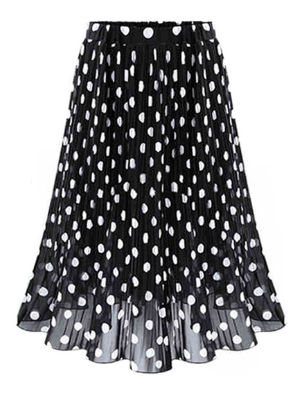 Falda Midi Larga Got Cal Mesh Para Mujer Punk Star Con Crema Falda Midi Larga Got Cal Mesh Para Mujer Punk Star Con Crema