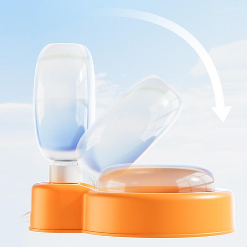 2 Botellas De Agua Plegables Para Perros Y Mascotas, Naranja