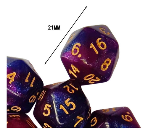 Jja 3 Dados Poliédricos D20 Para Juegos De Rol Ktv, Juego De