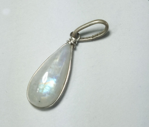 Piedra De La Luna (verdadera) Dijepaz Mental Plata925 Art102